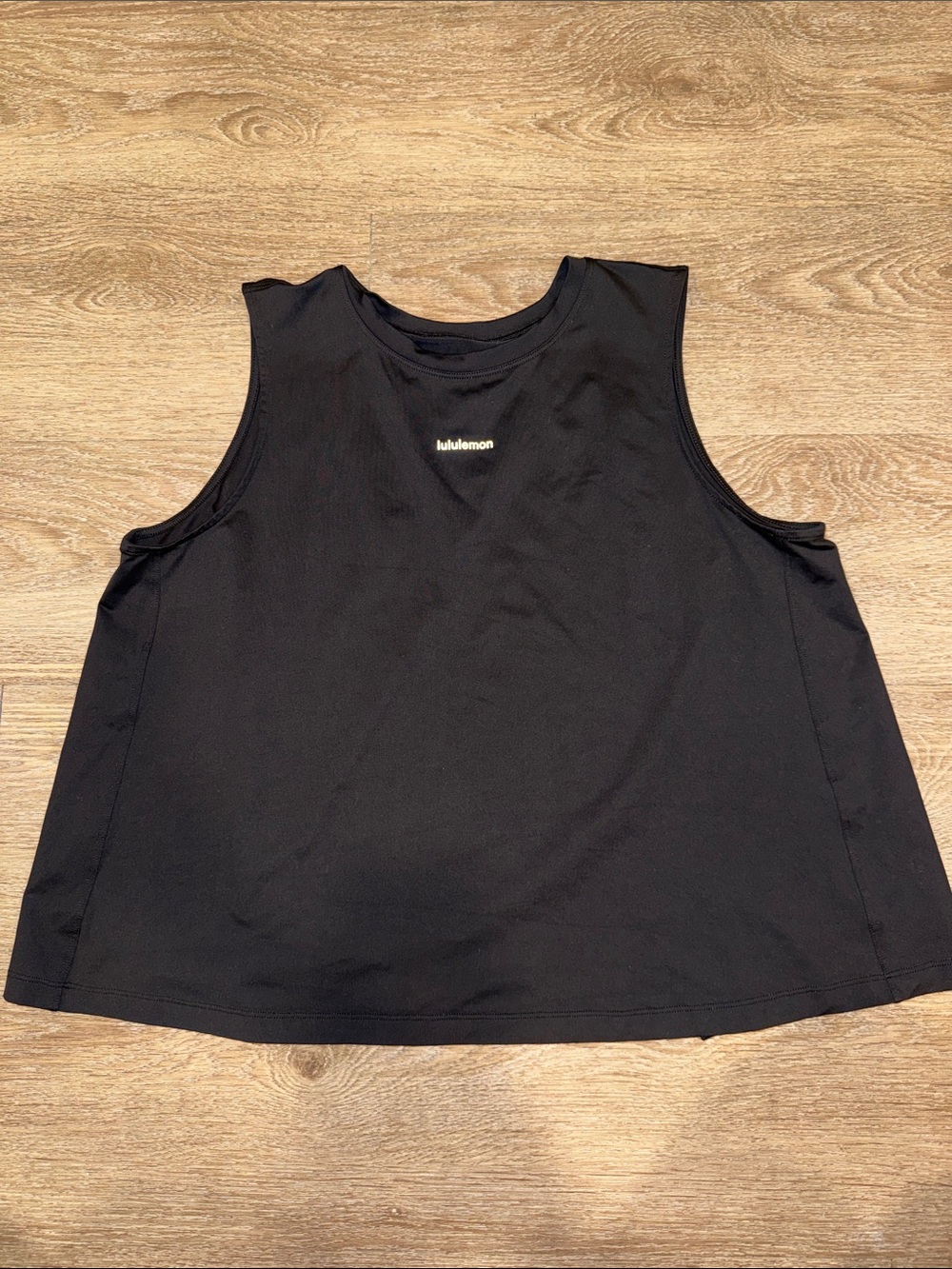 Lululemon pace crush open back tank top size medium black